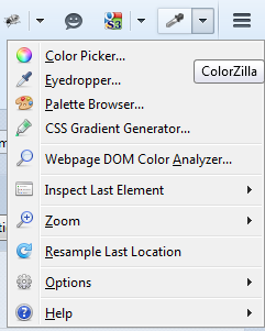 Colorzilla sebagai addon para pengembang web