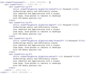 Penggunaan Glyphicon Pada Bootstrap