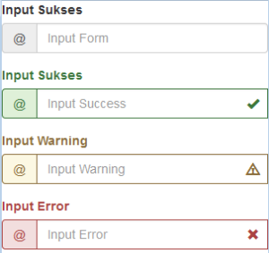 Penggunaan class pada tag input bootstrap