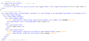Template Modals yang dapat digunakan pada bootstrap