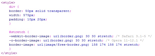 Property Border Image CSS3