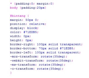 Cara Membuat Bintang Dengan CSS