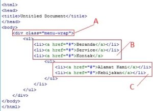 Tips Trik Membuat Menu Drop Down Dengan CSS