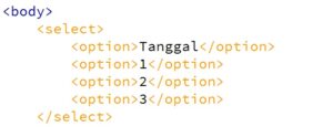 Menghilangkan Tanda Panah Tag Select Pada HTML dengan CSS3