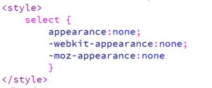 Menghilangkan Tanda Panah Tag Select Pada HTML dengan CSS3