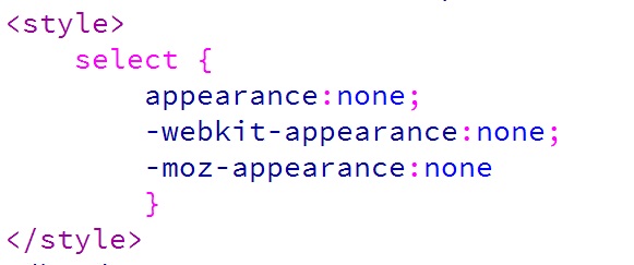 Menghilangkan Tanda Panah Tag Select Pada HTML dengan CSS3