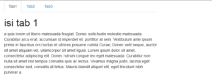 Tutorial Membuat Tab Menu Dengan Bootstrap