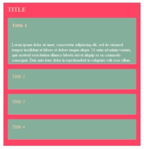 Membuat Accordion CSS3