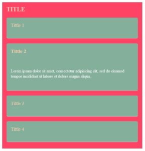 Membuat Accordion CSS3