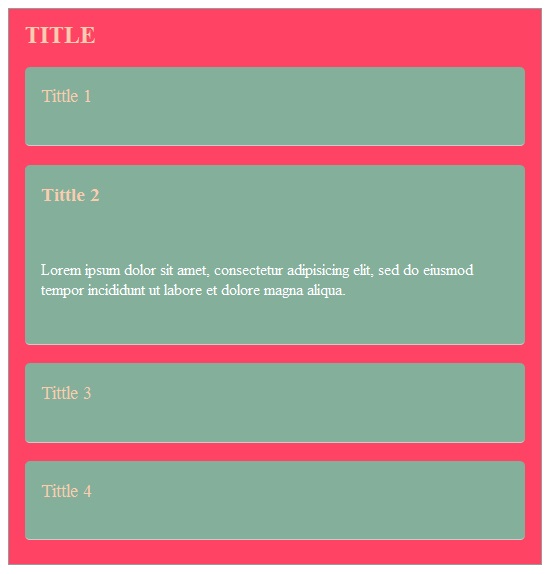 Membuat Accordion CSS3