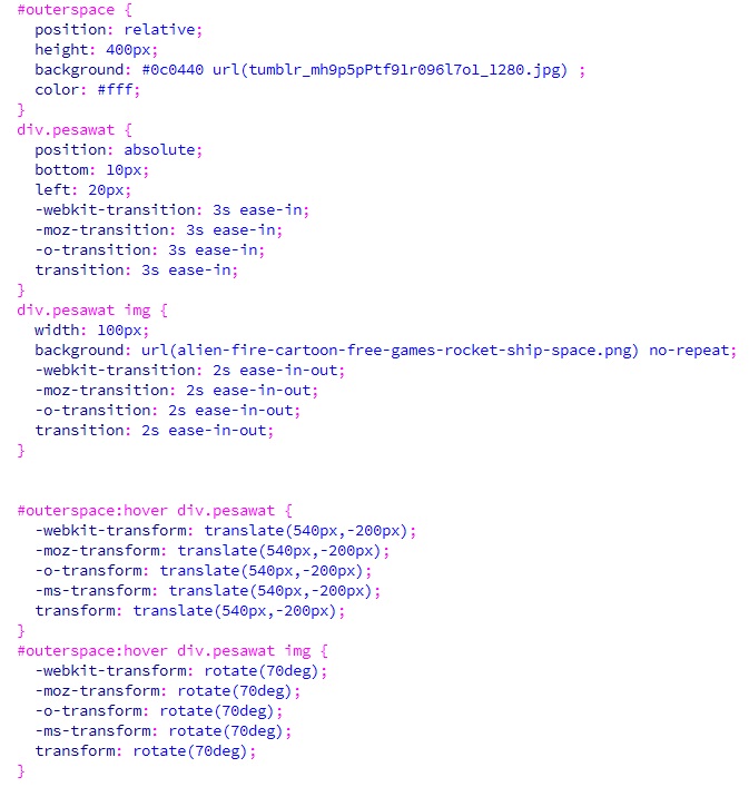 Membuat Animasi Pesawat Terbang Dengan CSS3