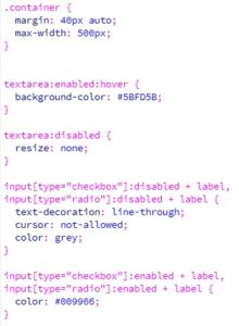 Menggunakan Pseudo Enabled dan Disabled
