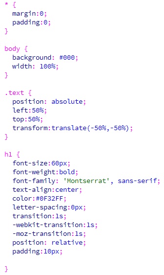 Eksperimen Hover Pada Text