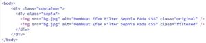 Membuat Efek Filter Sephia Pada CSS