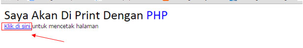 Mencetak Halaman dengan PHP