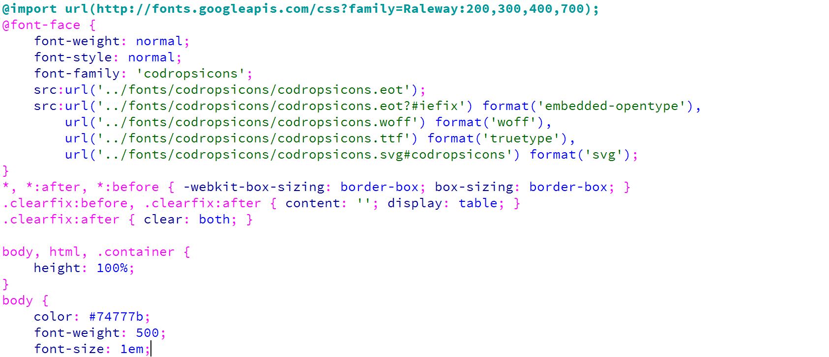 css