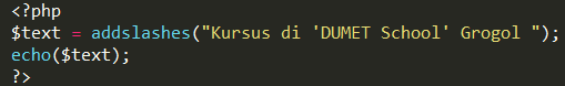 addslashes-code