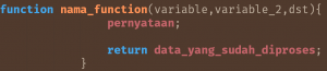 Pengertian Fungsi(Function) di PHP