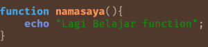 Pengertian Fungsi(Function) di PHP