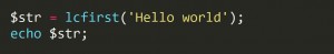 Mengenal Fungsi lcfirst() di PHP
