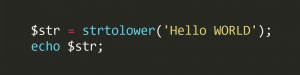 Mengenal Fungsi strtolower() di PHP