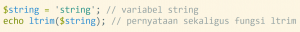 Mengenal Fungsi ltrim() di PHP
