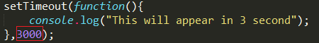 settimeout