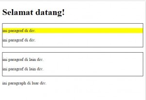 Cara Seleksi Content dengan Fungsi first() di jQuery