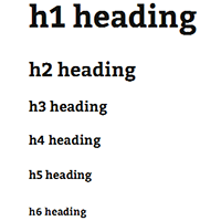 Fungsi h1 sampai h6 pada HTML