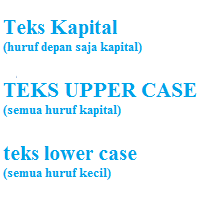 Tools Pengubah Tulisan Huruf Kapital Menjadi Normal