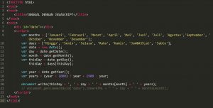 Cara Mencetak Hari, Tanggal dan Waktu Realtime Dengan Javascript