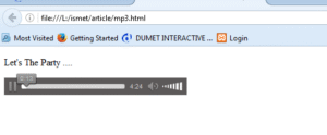 Cara Membuat Pemutaran Musik/Mp3 Auto Play Dengan HTML5