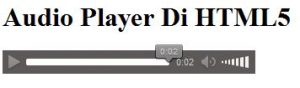 cara membuat audio player di HTML5