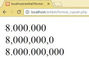 Cara Membuat Format Angka Rupiah Dengan PHP
