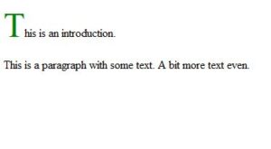membuat-style-pada-karakter-awal-kalimat-dengan-pseudo-class-css-hasil