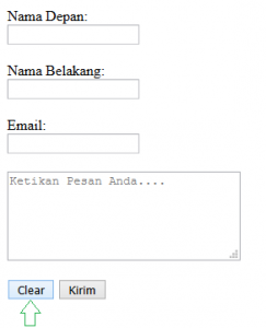 Cara Menghapus Isi Dari Form Input Menggunakan Javascript