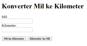 Cara Mengkonversi Mil Menjadi Kilometer Menggunakan Javascript-1