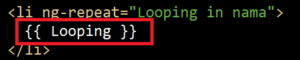 Cara Looping dengan Angularjs