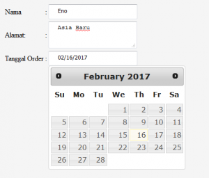 Cara Membuat DatePicker Sederhana Dengan jQuery UI