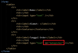 Cara Membuat DatePicker Sederhana Dengan jQuery UI
