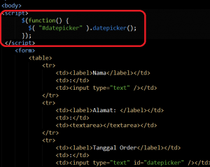 Cara Membuat DatePicker Sederhana Dengan jQuery UI