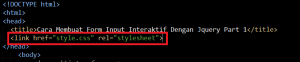 Cara Membuat Form Input Interaktif Dengan Jquery Part 1
