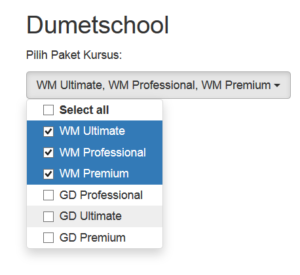Cara Membuat Multiple Select Menggunakan Bootstrap