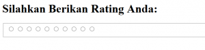 Cara Membuat Rating Menggunakan HTML5 dan CSS3