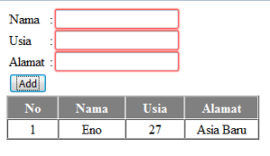 Cara input dan tampil data Dengan Angularjs