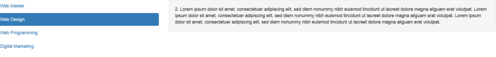 cara memberikan efek hover pada vertikal sidebar di bootstrap