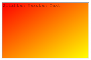 Cara Memberikan Background Gradient Pada Textarea