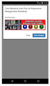 Cara Membuat Auto Pop Up Responsive Menggunakan Bootstrap
