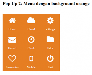 Cara Membuat Pop Up Menu Dengan Plugins Jquery