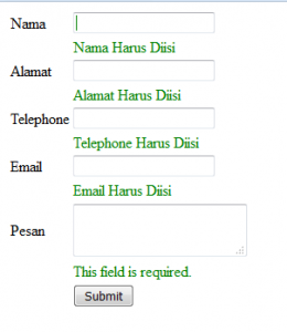 Cara Menggunakan Plugin Jquery form validation